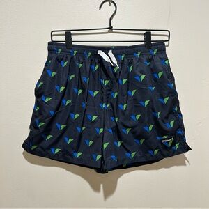 Snowbird Blue and Green Swim Shorts Swimming Trunks - Men’s Size Small
